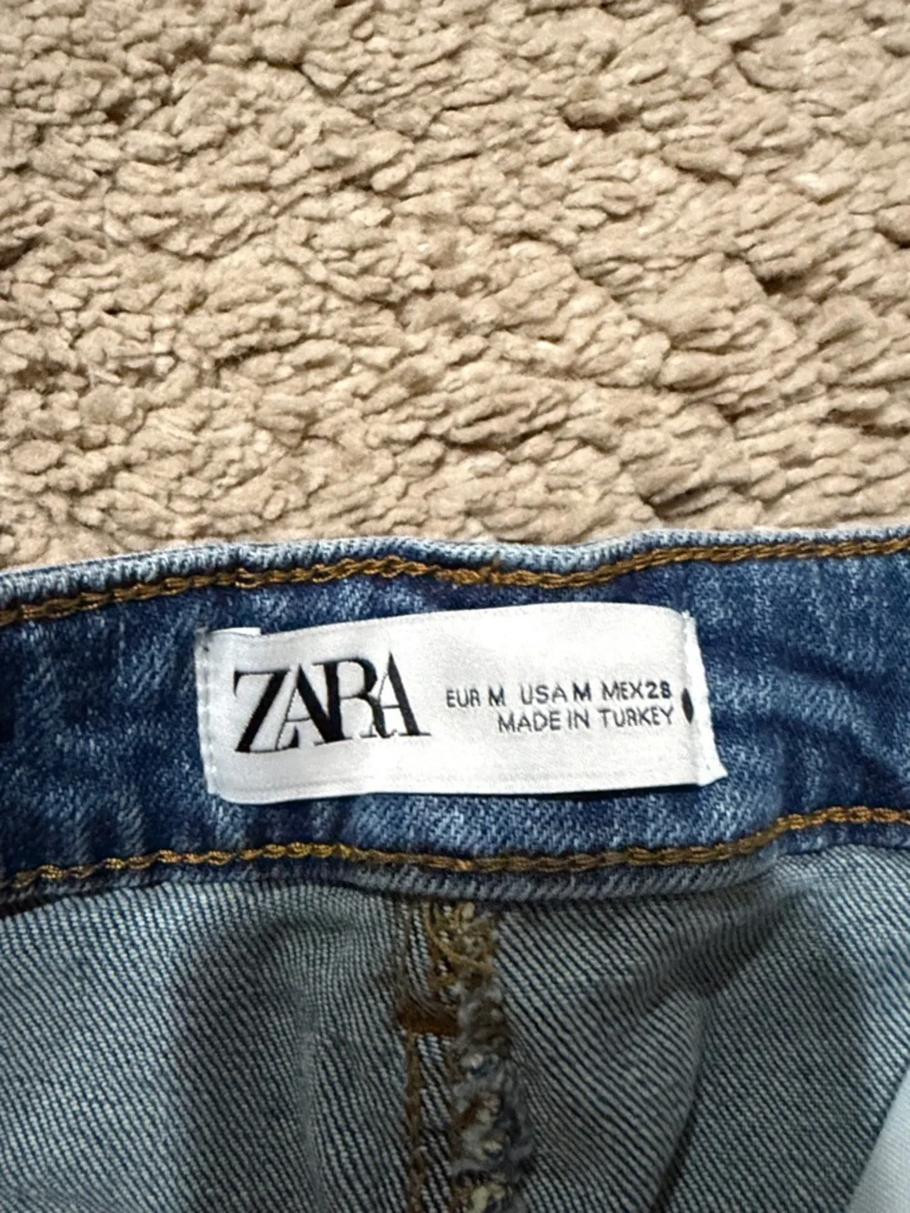 Zara Blue Denim Maxi Skirt